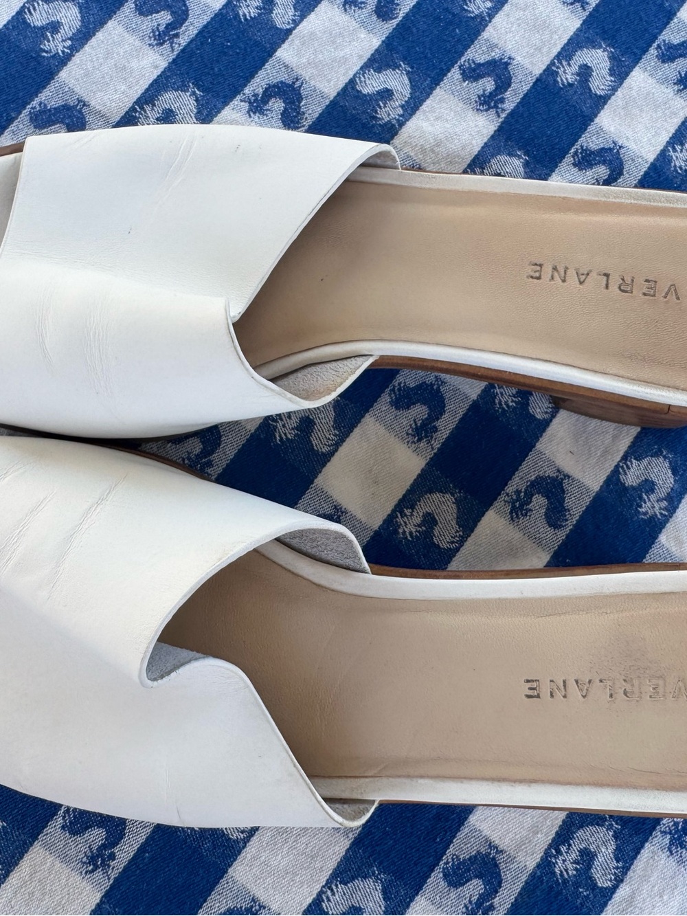 Everlane The City Sandal in White Block Heel Sz 8.5 - Picture 5 of 10